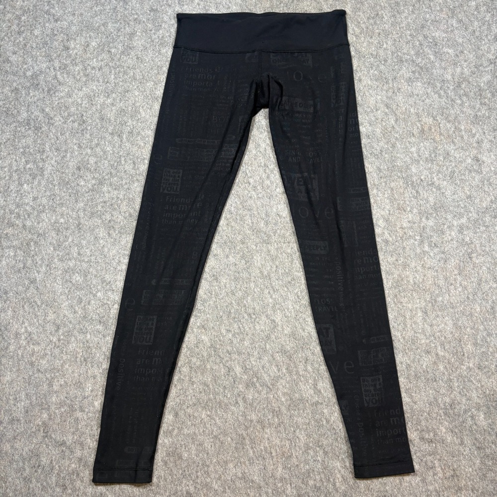 Lululemon Leggings Pants Women's Size 8 Black‎ Wunder Under High Rise Tight Yoga